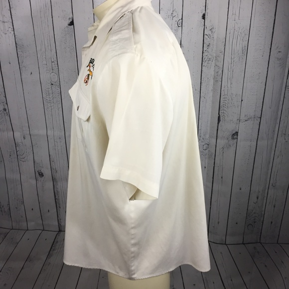 Vintage Ben Hur Button Down Men's Shirt Bear Back 2 chest pockets fits XL - Picture 2 of 8